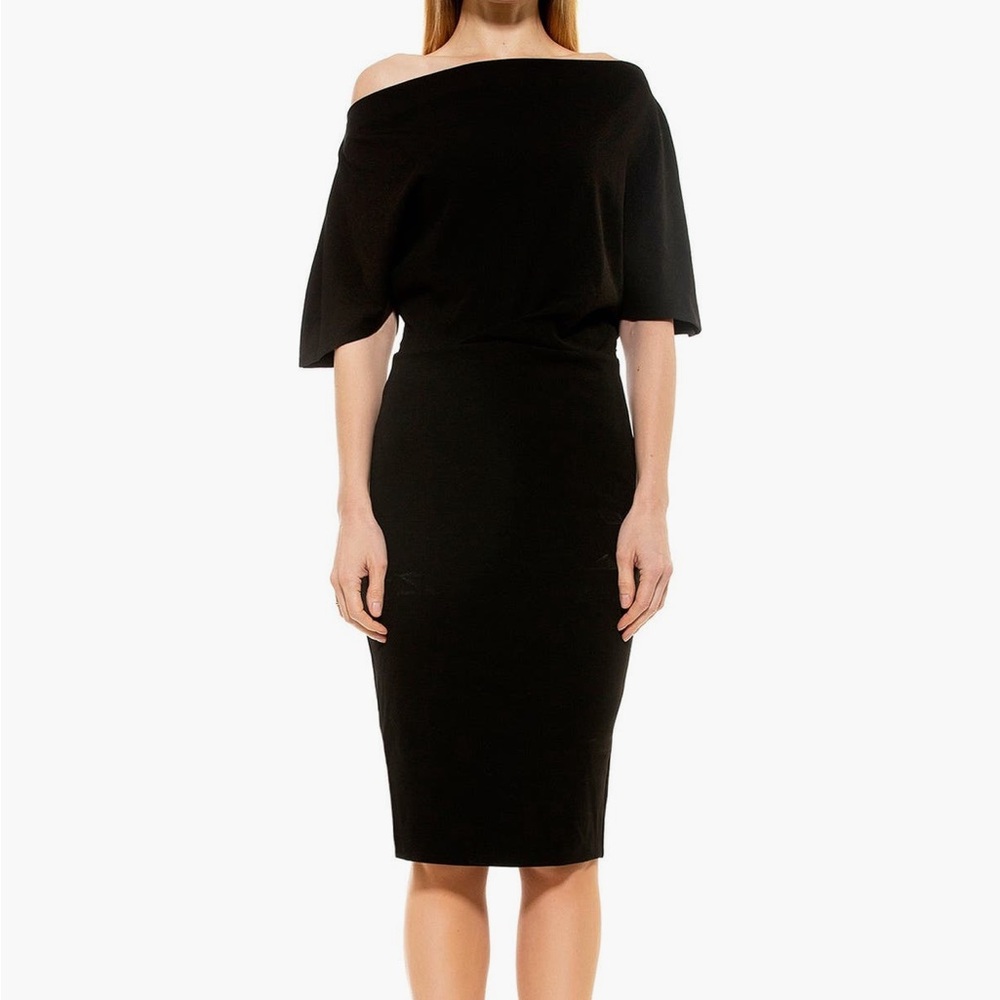 Alexia Admor Olivia Draped Off Shoulder Elegant Dress L
